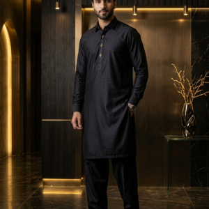 Royal Black Kurta Set