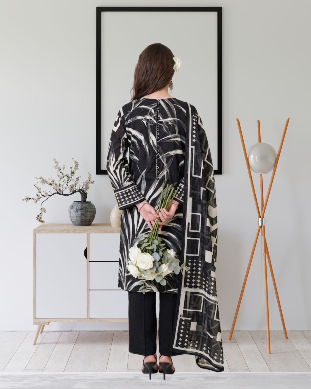 Lawn 3-pcs Digital Print - Image 3
